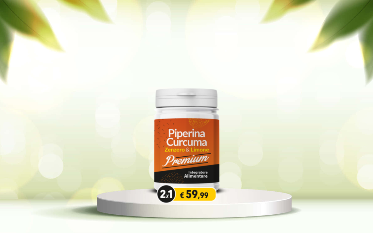 Scopri Piperina e Curcuma Premium: il detox naturale per benessere e linea